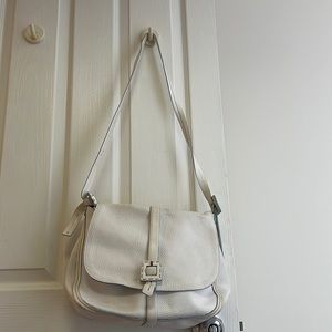 Francesco Biasia White Leather Satchel